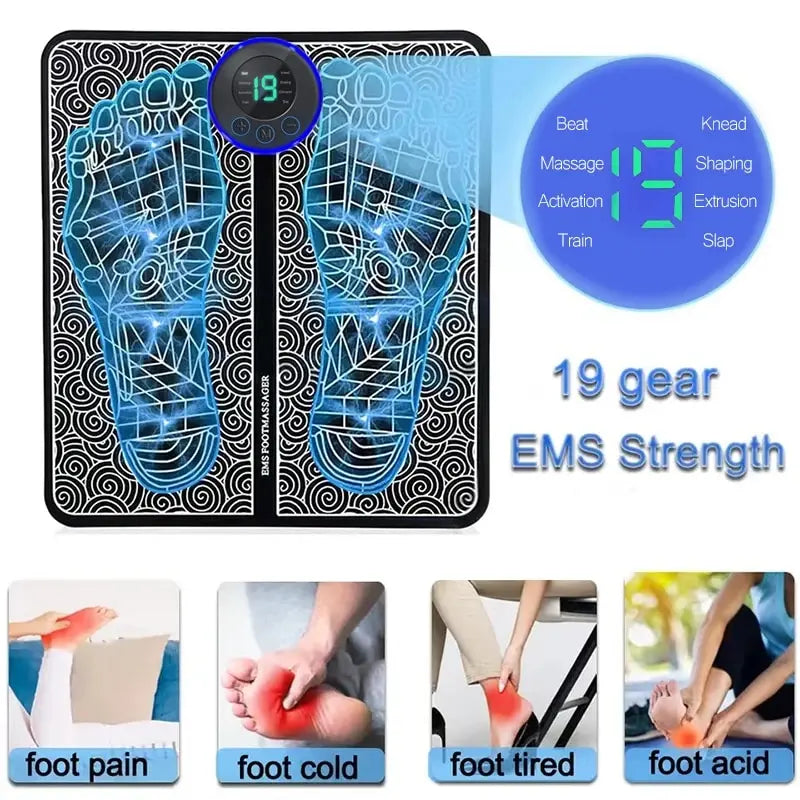 Electric Foot Massager Stimulation Pad Pressure Relief-4