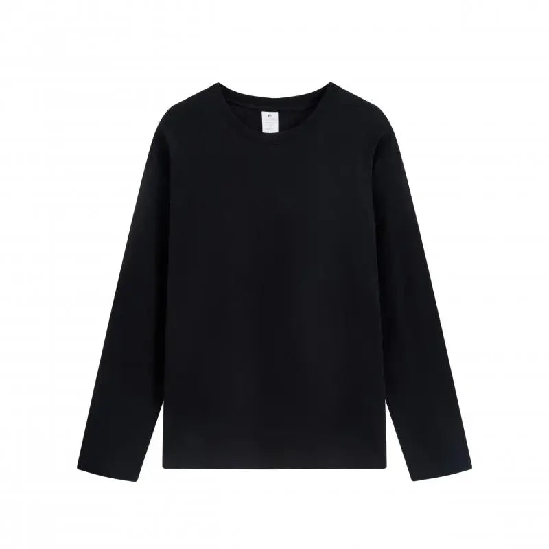 Men and women can add free image copy to cotton long sleeved T-shirts without logos or image design, and customize unisex T-shir