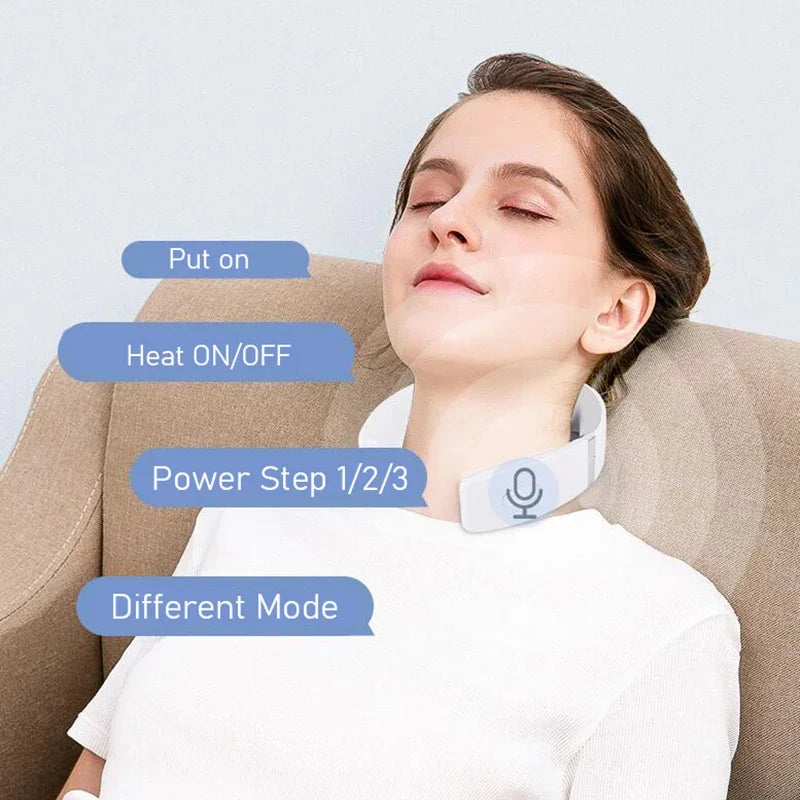 Mini Portable Neck and Shoulder Massager Relaxation Device White-2