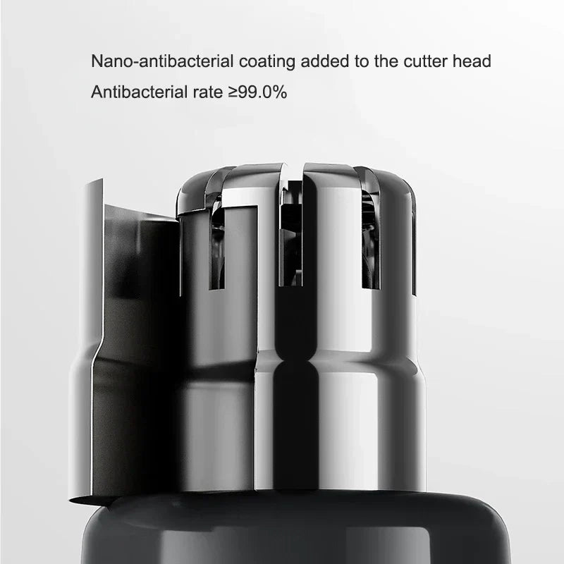 Rechargeable Electric Nose Hair Trimmer Portable Painless Clipper Black-2