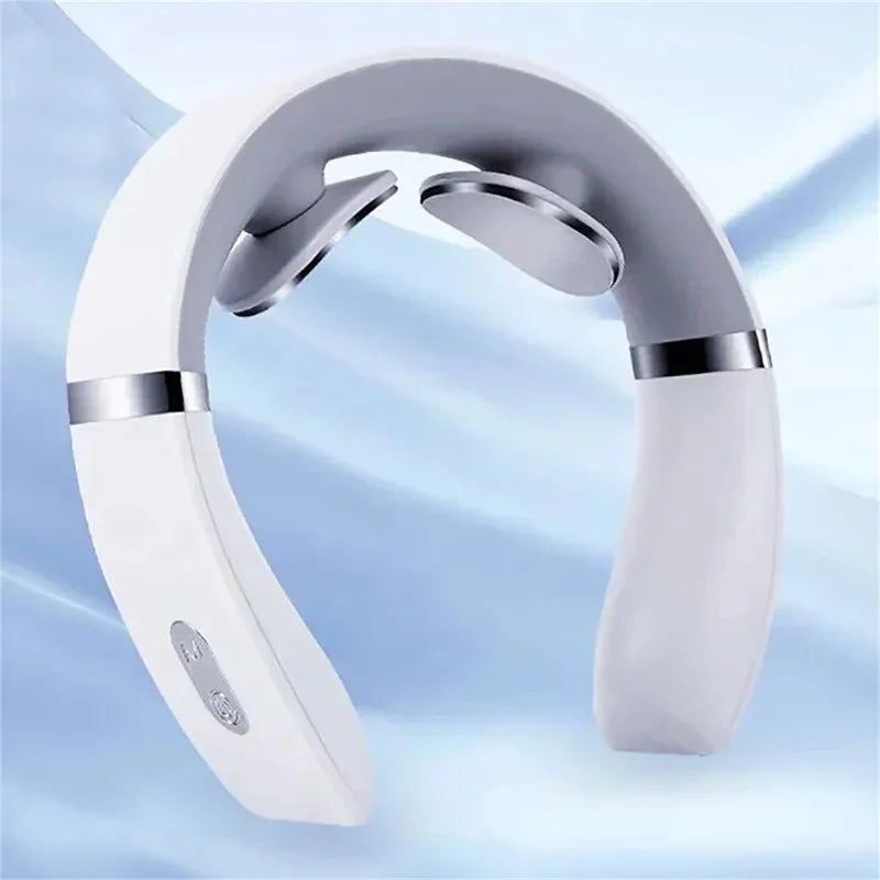 Mini Portable Neck and Shoulder Massager Relaxation Device White-1