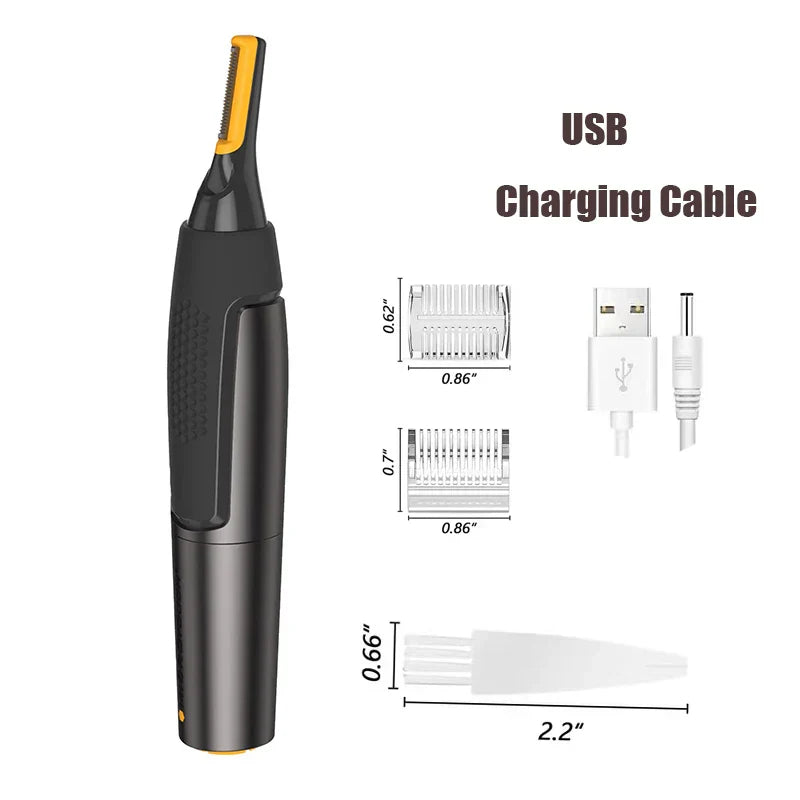 Ultra-Thin Precision Trimmer USB Rechargeable Mini Portable Black-1