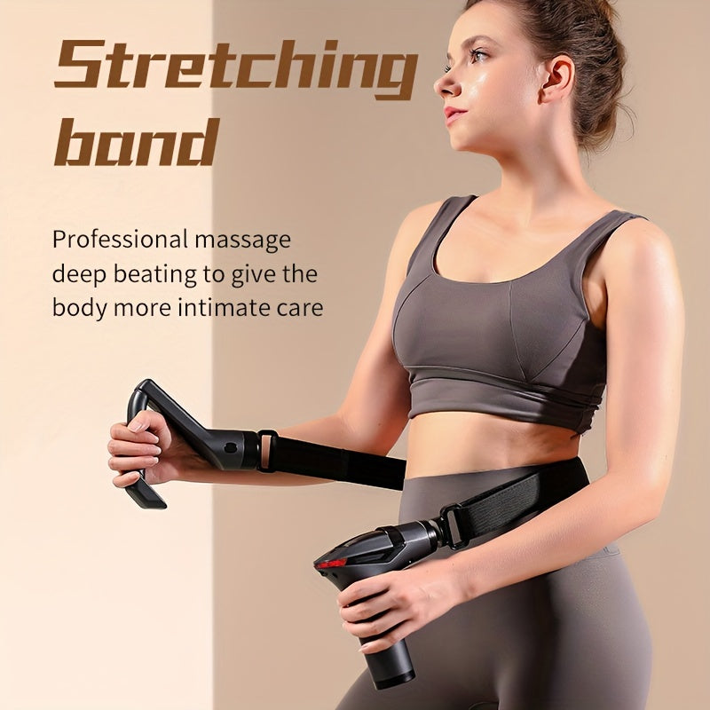 Multi-Functional Electric Deep Tissue Massager Gun - Gray-3