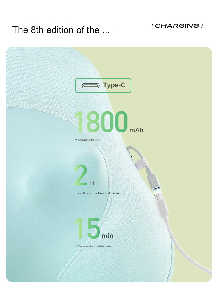 Light Luxury Green 3D Partition Waist and Back Support Massager Cushion-3